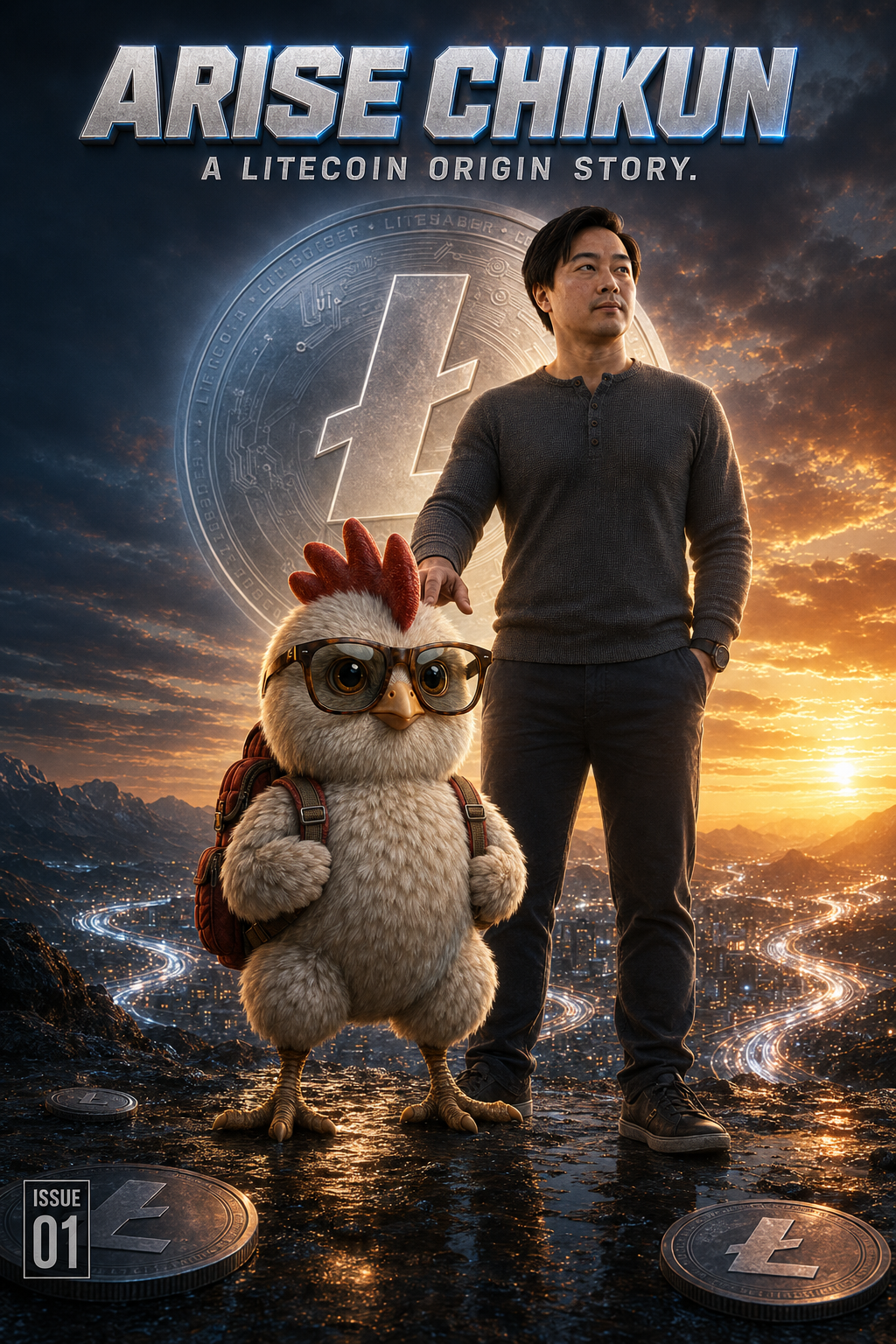 Arise Chikun - A Litecoin Origin Story print cover