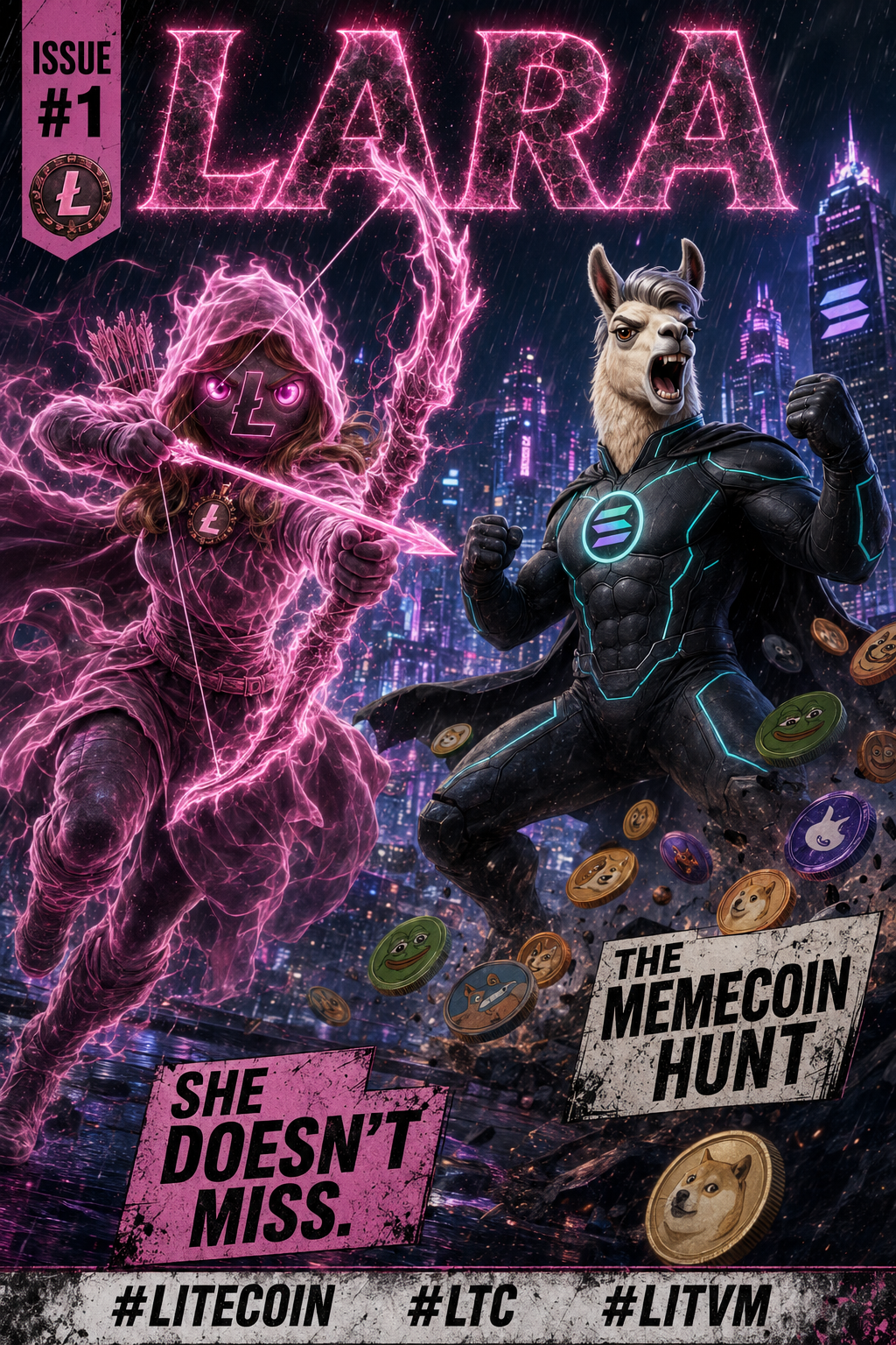 Lara #1 - The Memecoin Hunt print cover