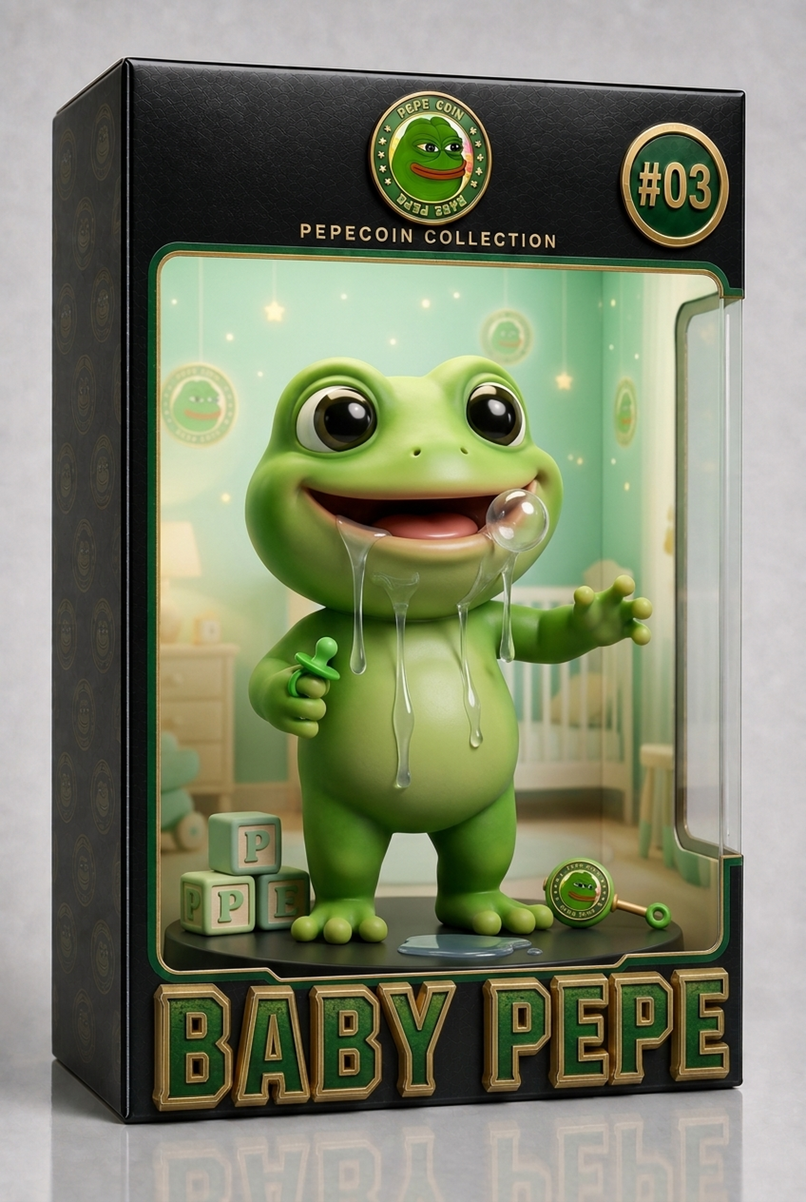 Baby Pepe figurine in box
