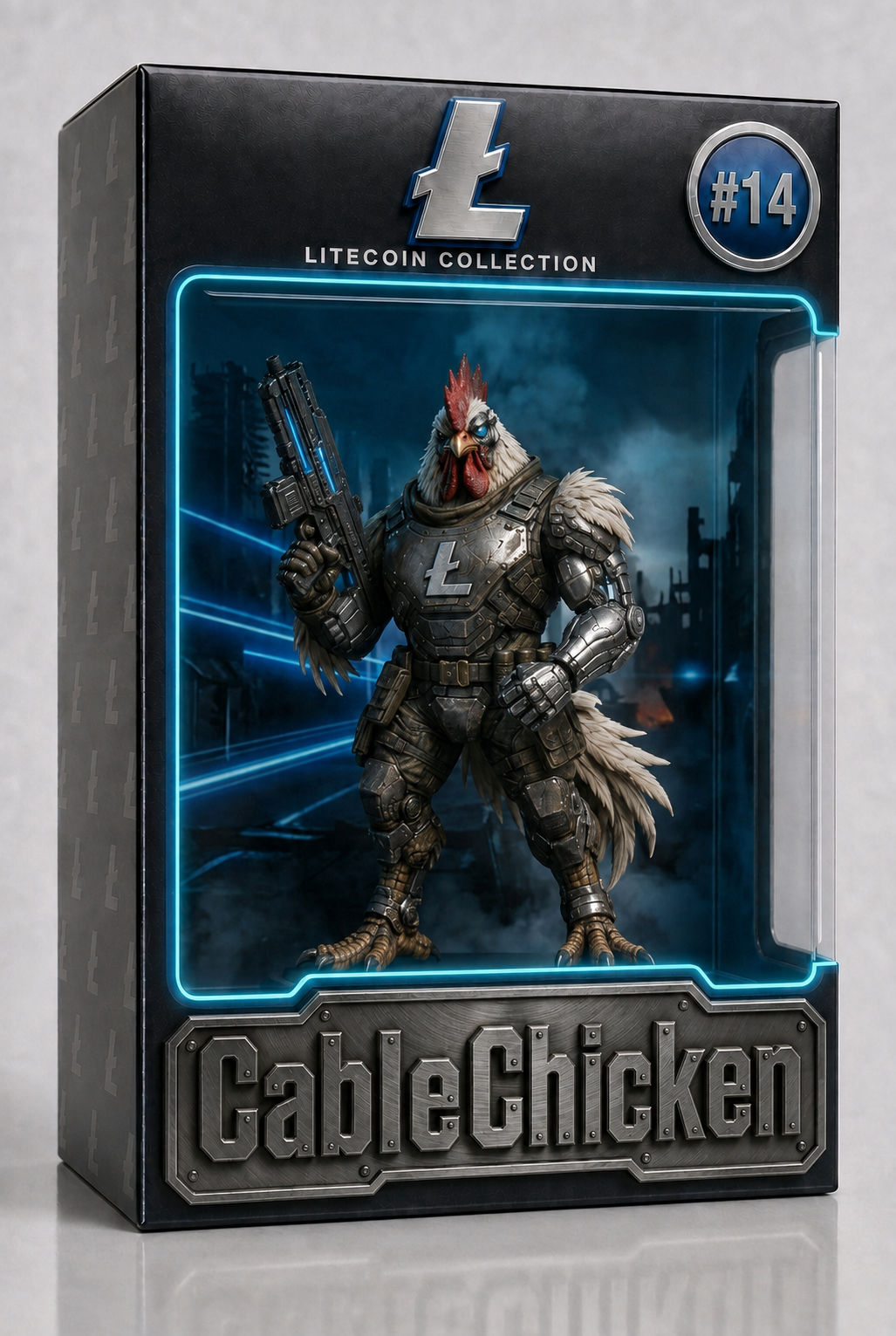 Cable Chicken figurine in box