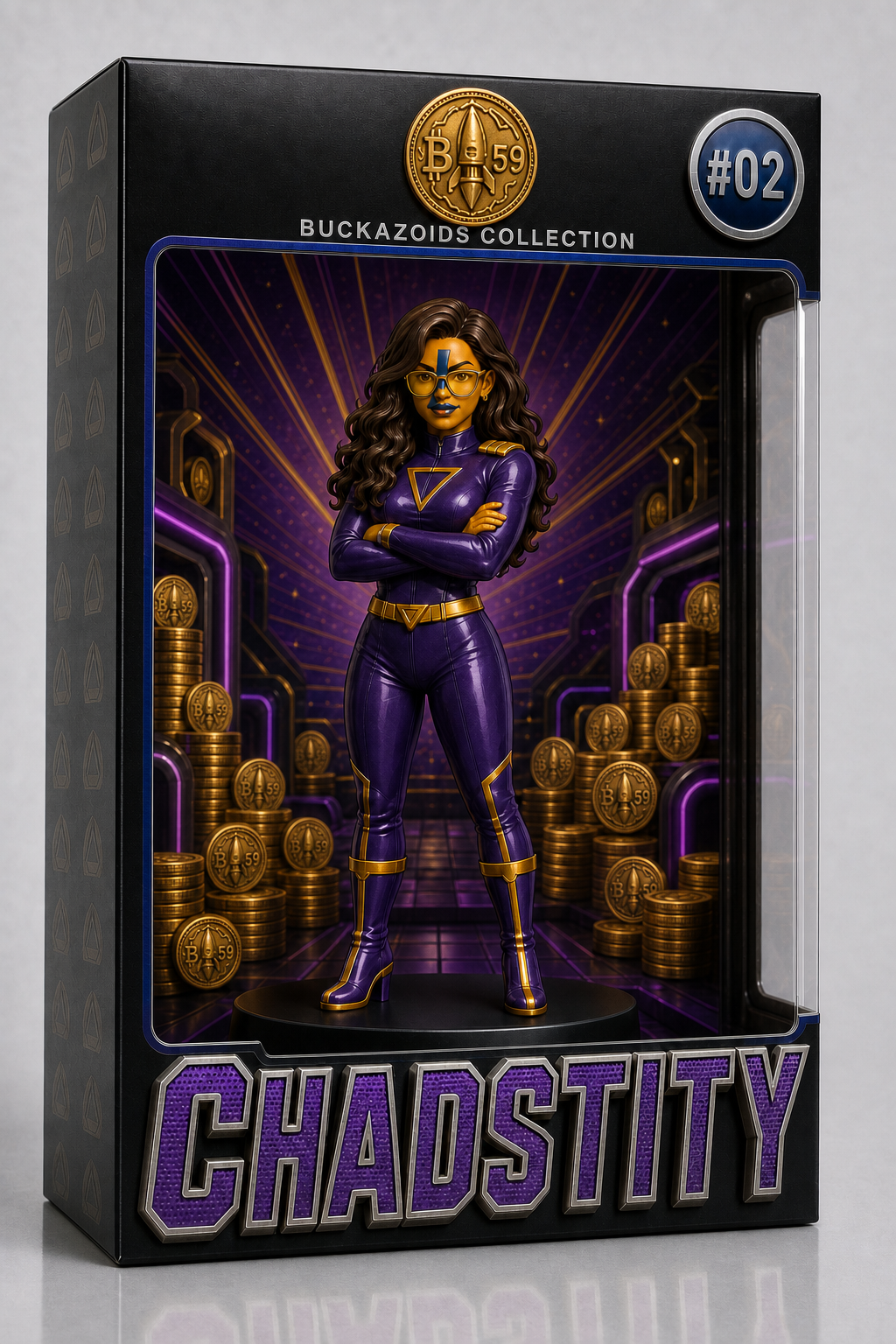 Commander Chadstity figurine in box