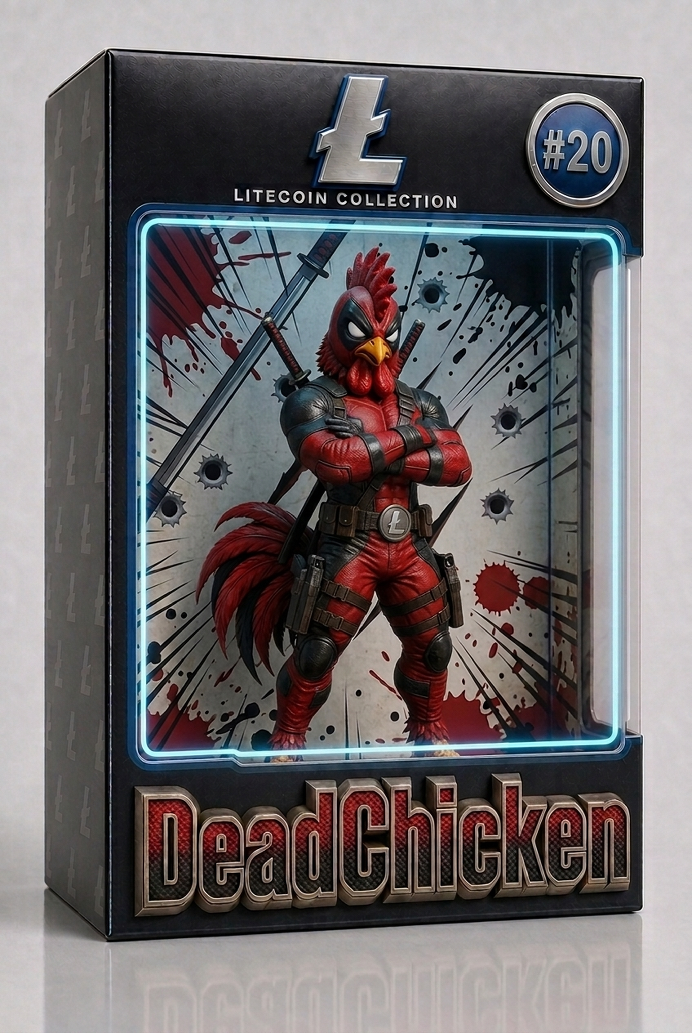 Dead Chicken figurine in box