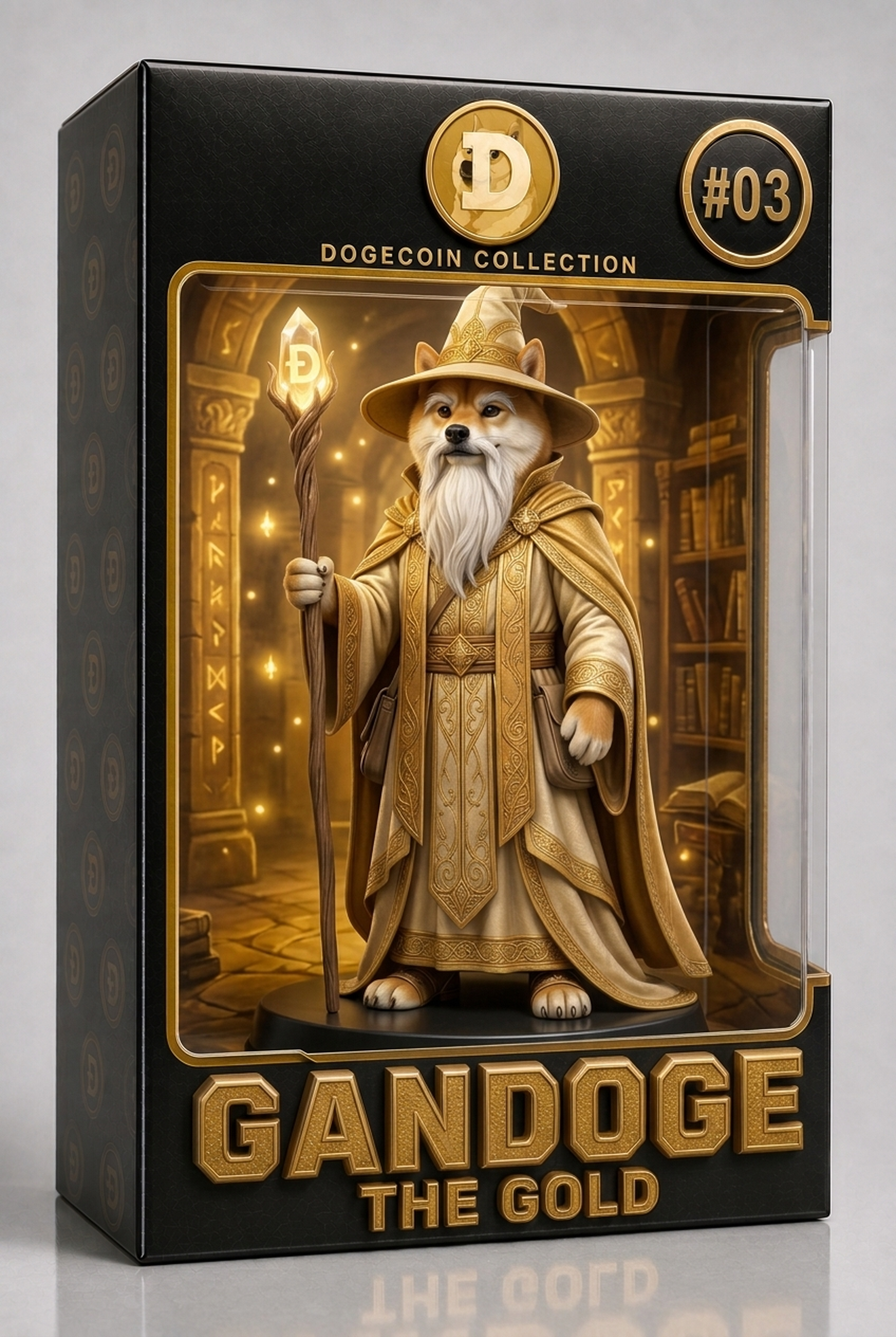 Gandoge the Gold figurine in box