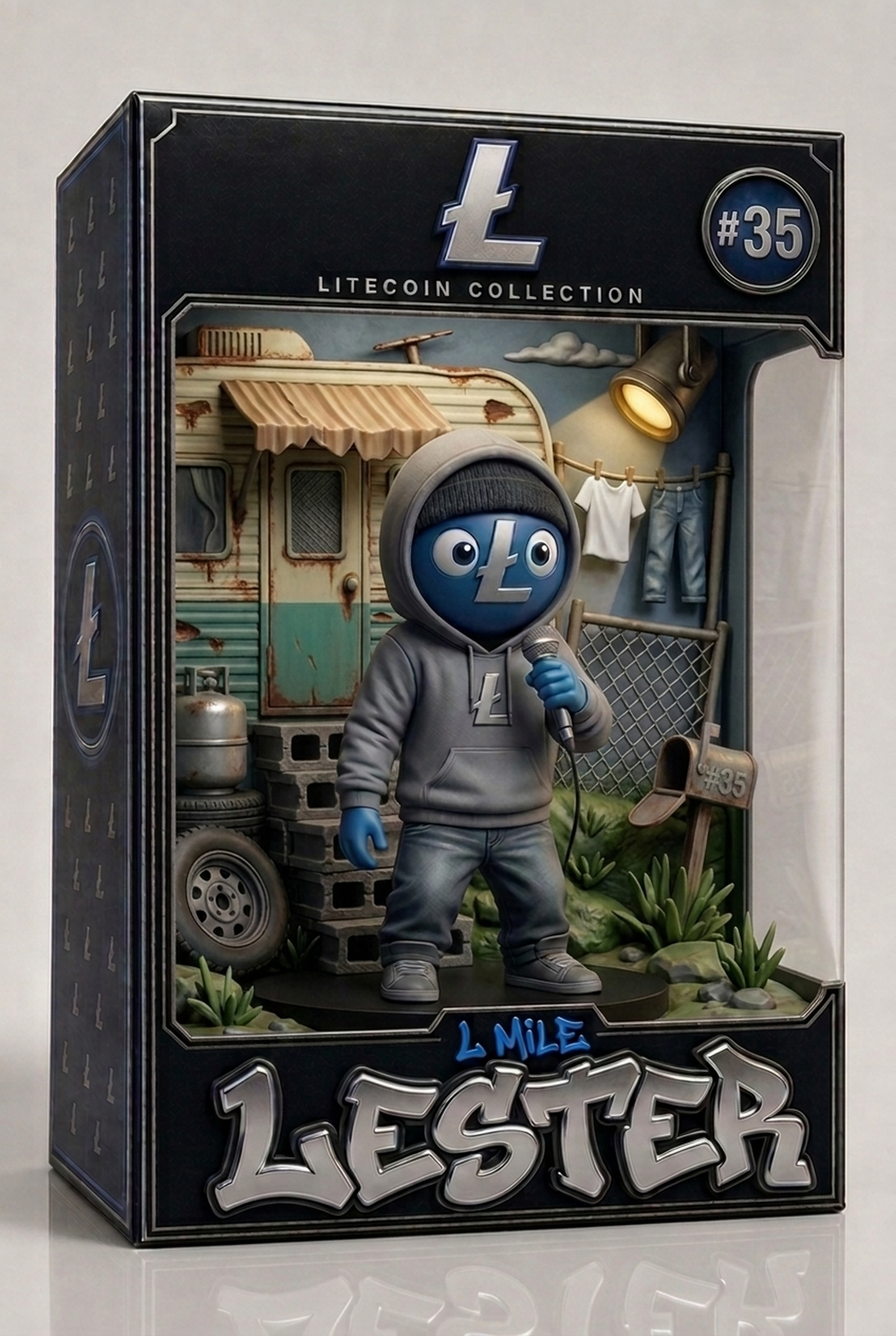 L Mile Lester figurine in box